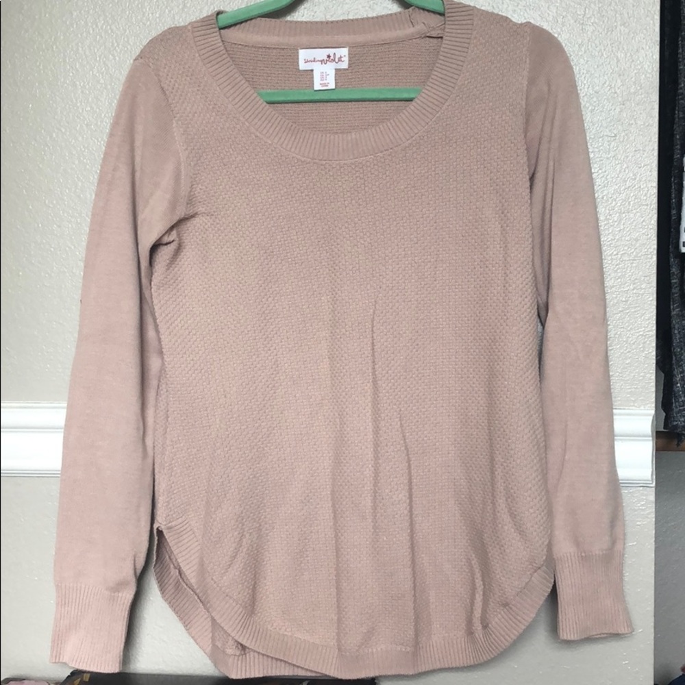 Blush colored sweater